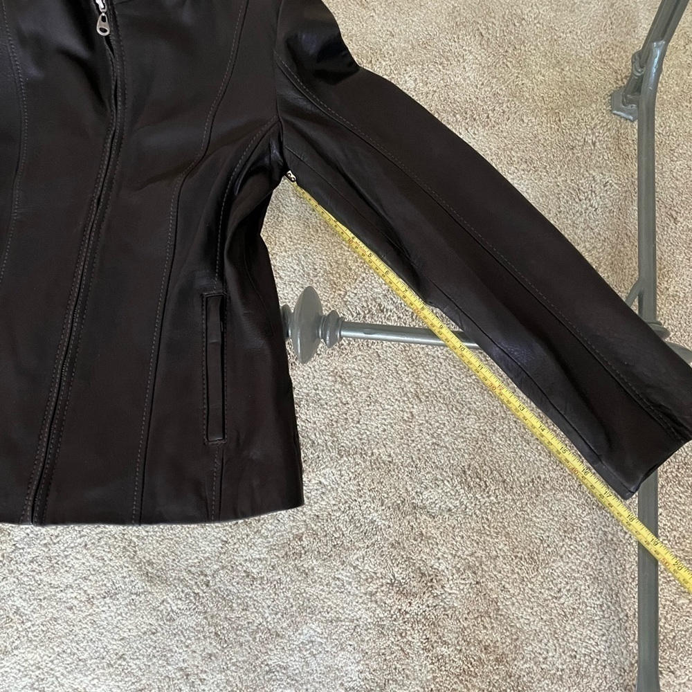 100% Lambskin Moto Jacket, Marc New York by Andrew Marc Black BNWOT - Picture 10 of 15